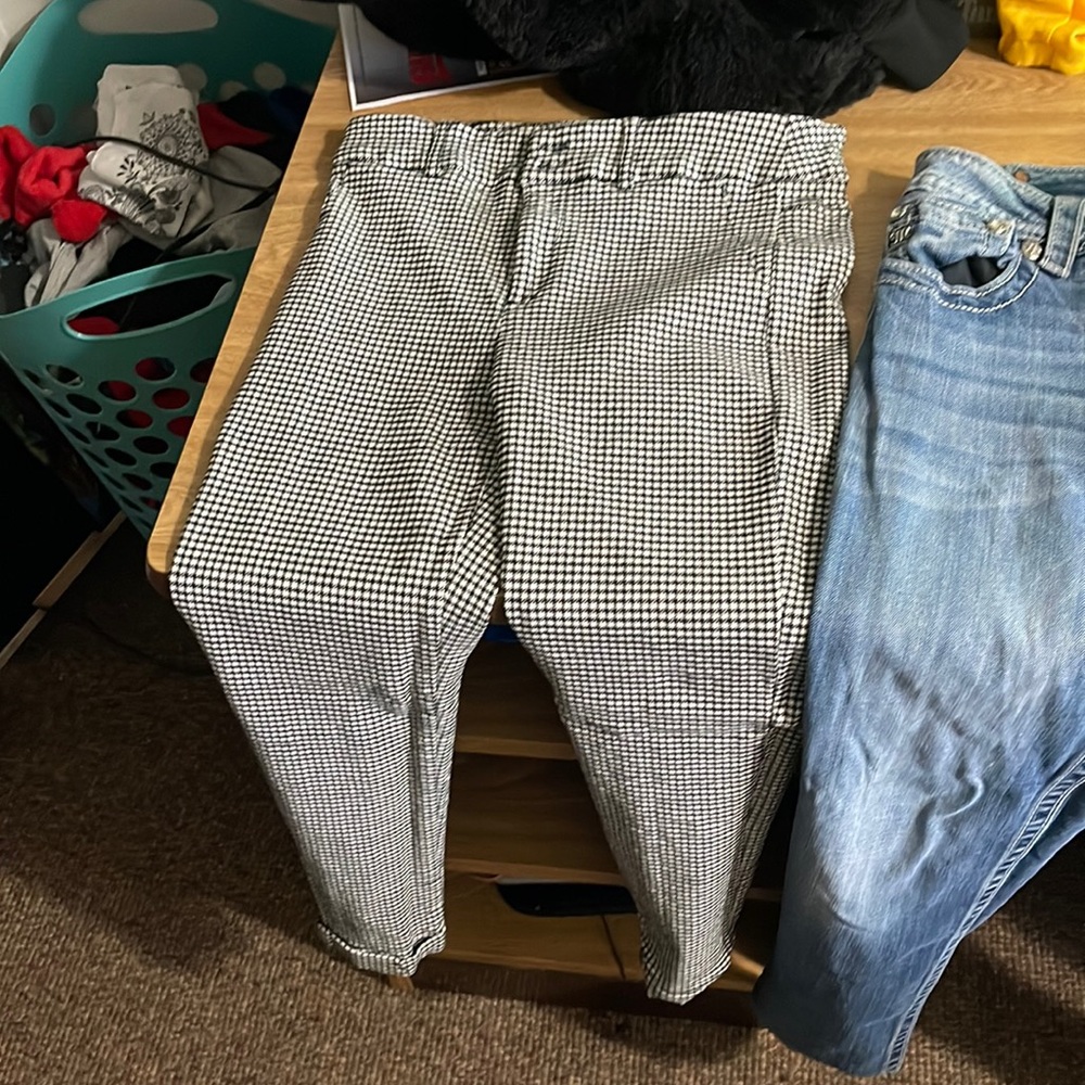 1. checkered pants 2. miss me jeans 3. fashion nova skinny jeans